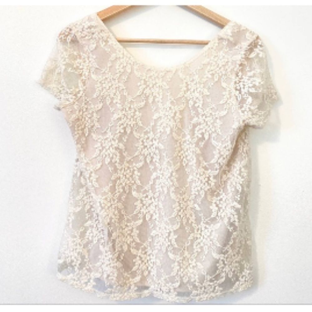 GUC Show Me Your Mumu Lace Low Back Swing Top